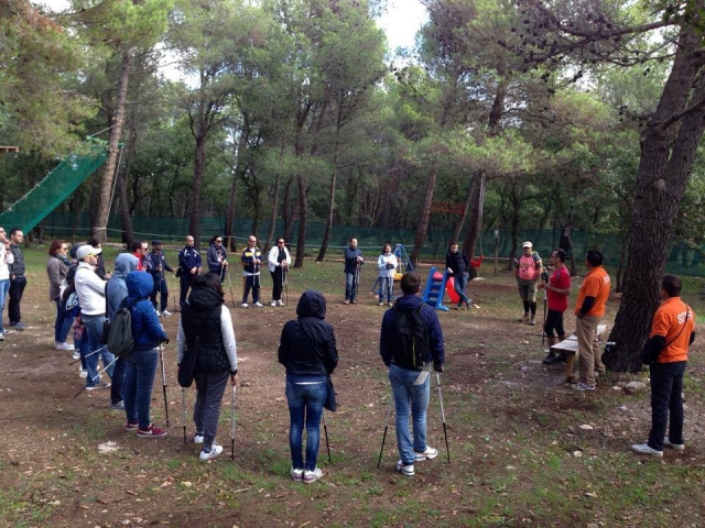  Gran salida de marcha nórdica en Bosco di Mesola 